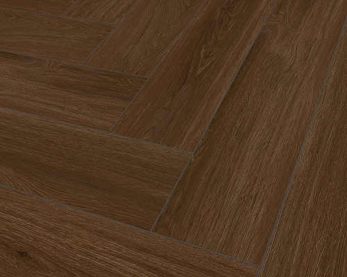 P6005_HB Marrone Oak — кварцвинил SPC THE FLOOR Herringbone